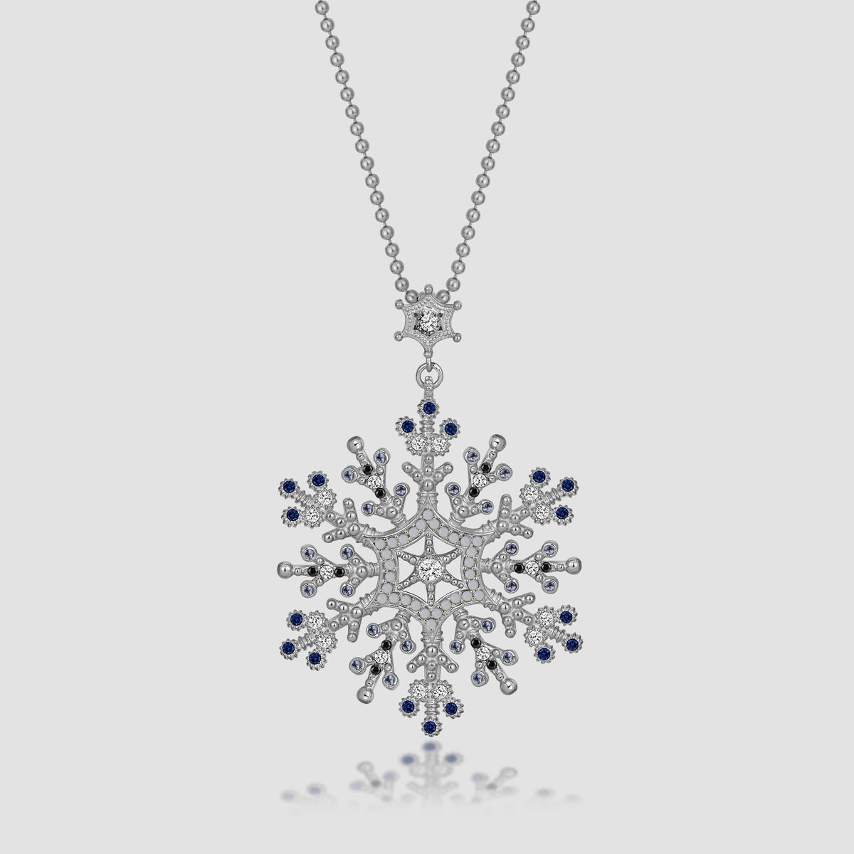 Snowflake Ice Halskette - Silber