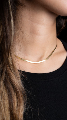 Sleek Halskette - Gold