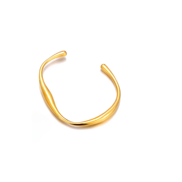 Aura Armreif Damen – Silber & Gold Armband schlicht & elegant