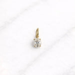Beverly Hills CHARM in Gold mit klarem Zirkonia als eleganter Damen Anhänger.