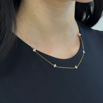 Blumen Halskette Gold – elegante Damenkette mit filigranem Blütendesign