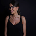 Butterfly Shiny Halskette Gold im Look – Schmetterling Anhänger mit Zirkonia für Layering.