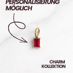 Cairo Charm Gold Rot – ideal zum Personalisieren und Kombinieren mit weiteren Charms.