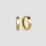 Classic S Creolen Gold – kleines Creolen-Paar aus 925 Silber, 14K vergoldet, glänzend.