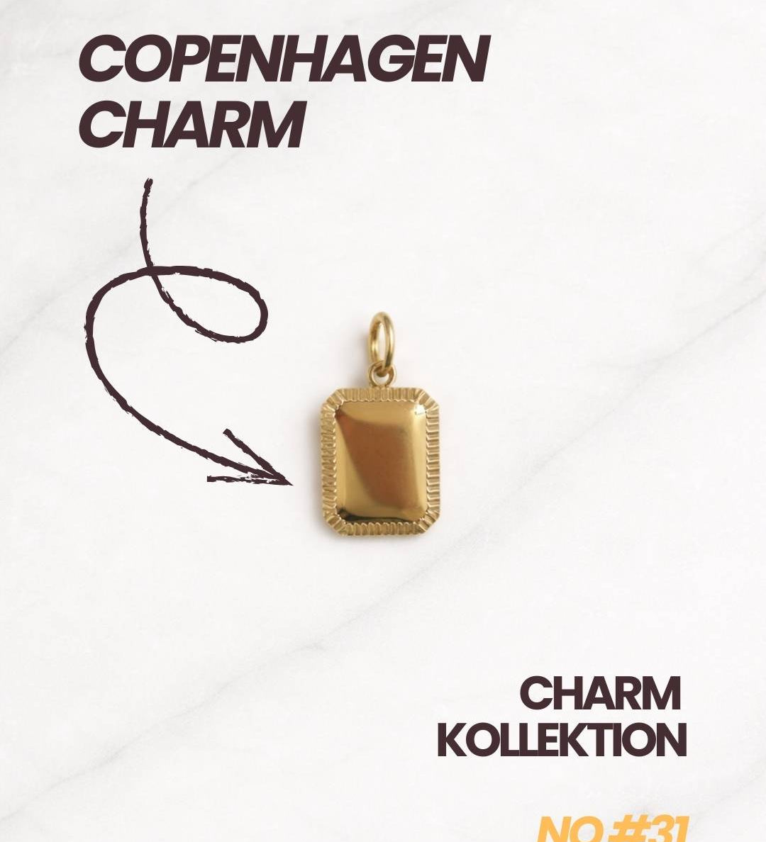 Copenhagen Charm Gold aus der Charm Kollektion als eleganter Damen Anhänger.