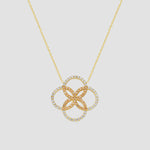 Flora Kette Gold – elegante Halskette für Damen mit floralem Anhänger