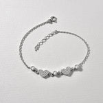 Herz Armband Silber – elegantes Damen Armband mit Herz Design