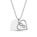 Infinity Love Kette Rosé und Silber in Schmuckbox, perfektes Geschenk zum Valentinstag oder Jahrestag