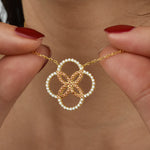 Flora Anhänger Halskette Gold – perfekter Damenschmuck