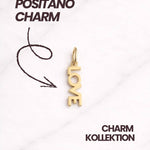 Personalisierbarer Positano CHARM Gold für Damen als eleganter Schmuck Anhänger.
