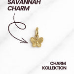 Filigraner Savannah CHARM Damen Schmuck Schmetterling vergoldet.