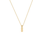 Unendlichkeit Anhänger Kette in Gold, feine Damenkette als elegantes Geschenk.