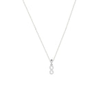 Zarte Unendlichkeit Kette aus 925 Silber, verstellbar 38–55 cm, minimalistischer Anhänger.