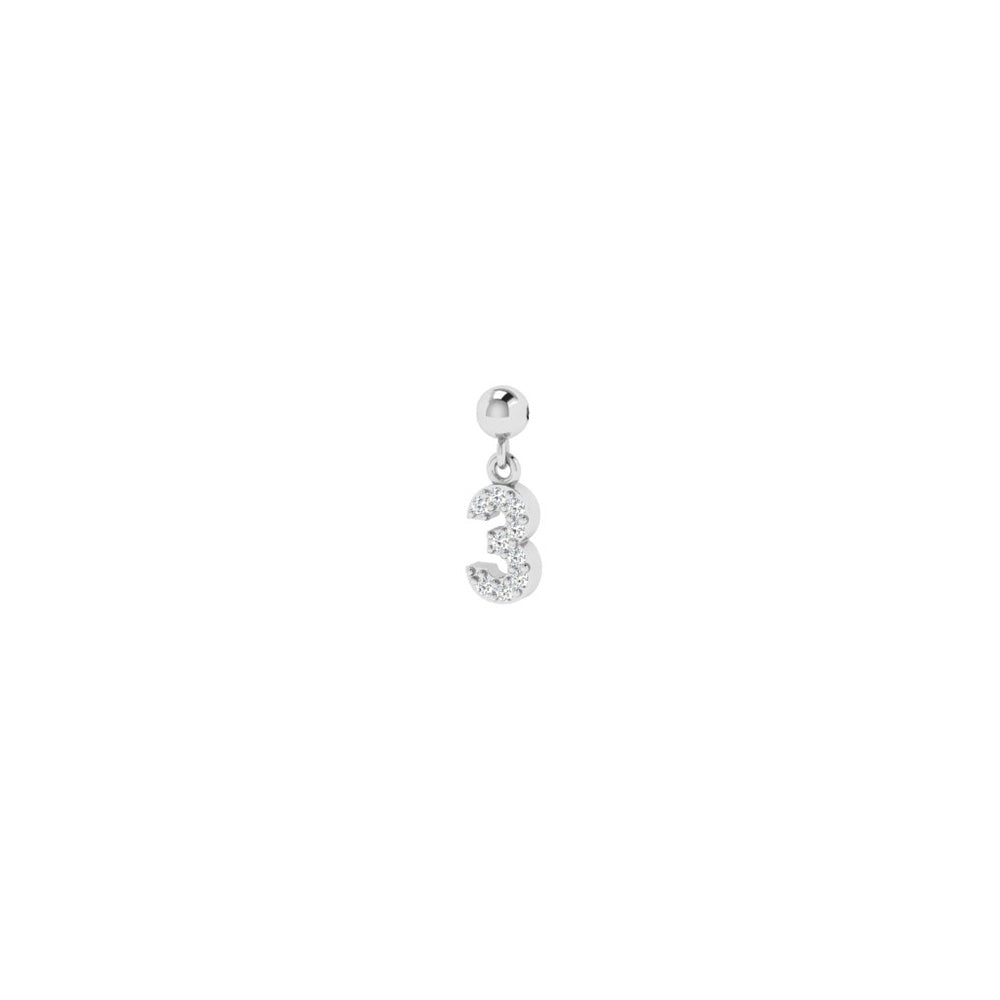 Charm Numbers - Silber