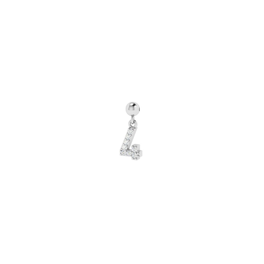 Charm Numbers - Silber