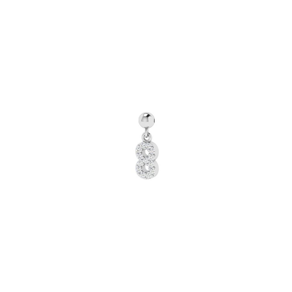 Charm Numbers - Silber