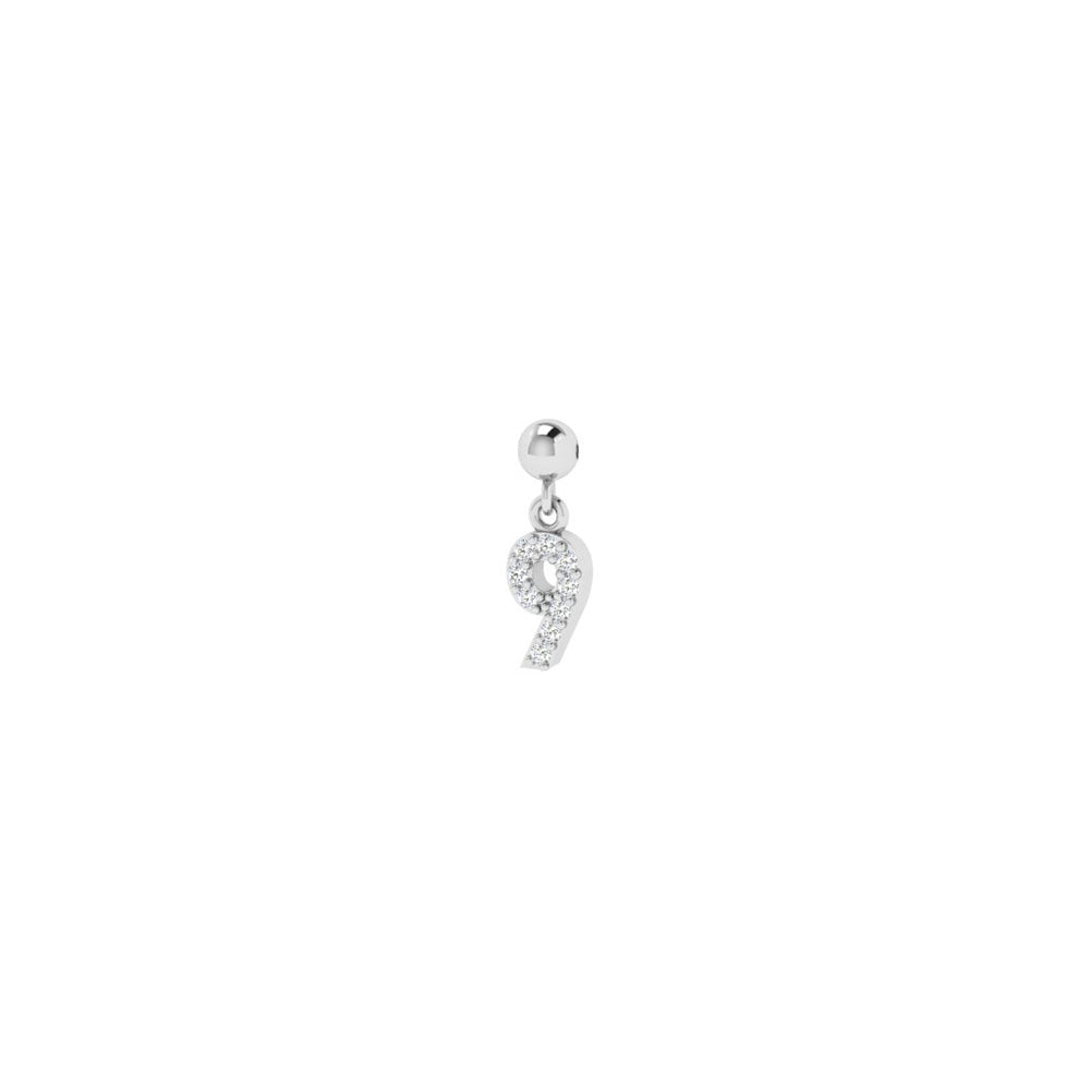 Charm Numbers - Silber