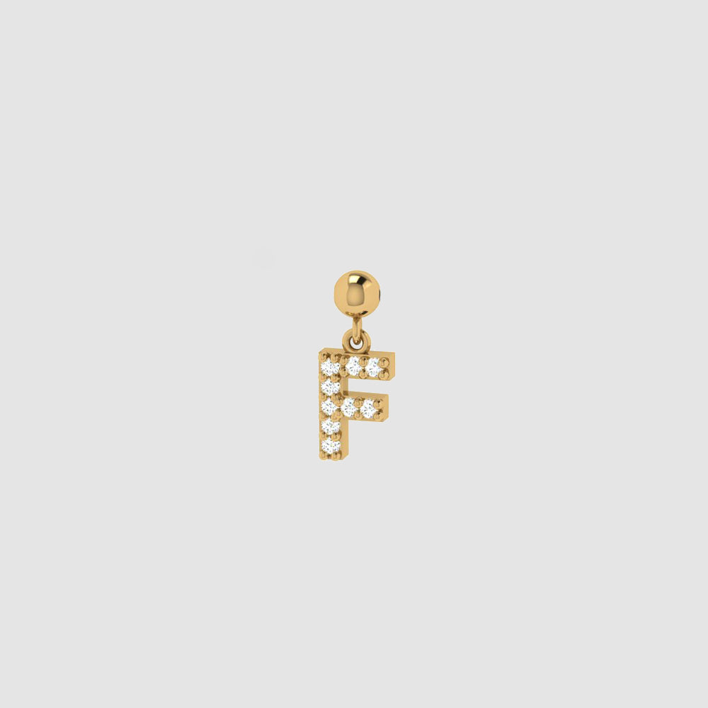 Buchstaben Halskette mit Zirkonia