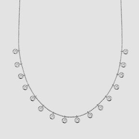 Funkelnde Halskette - Silber