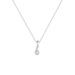 Feine Silberkette mit Charm Number 6 Anhänger in Silber mit Zirkonia.