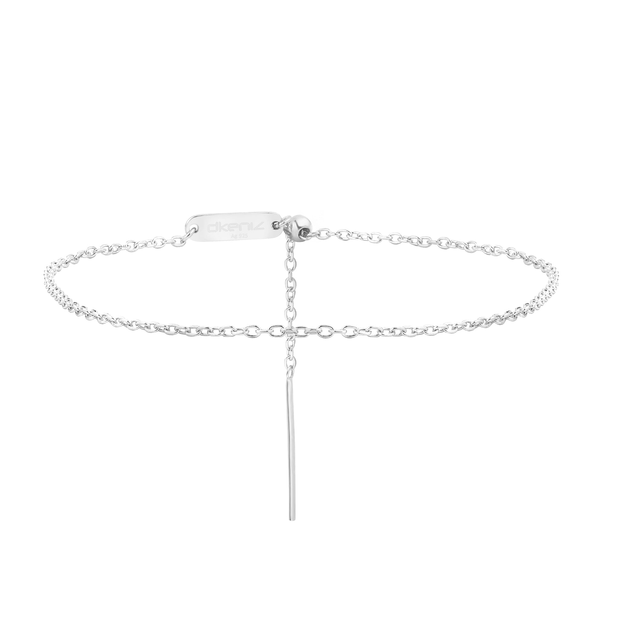 Detailbild Charm Single Armband Gold, Logo-Plättchen und Kugel des Zugverschlusses.