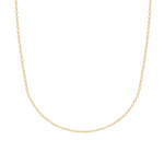 Filigrane Charm Single Halskette in Gold mit zarter Gliederkette von Dkeniz.