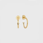 Zarte Creolen Gold – HOOP EARRINGS Classic Thin S aus 925 Silber, 14K vergoldet.