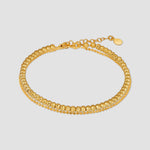 SHINY BALLS II Armkette Gold aus 925 Silber, 14K vergoldet, Kugel-Design mit Verlängerung.