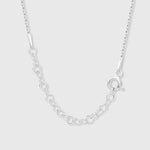 Verschluss und Verlängerungskette der Shiny Charms Kette aus 925 Sterling Silber.